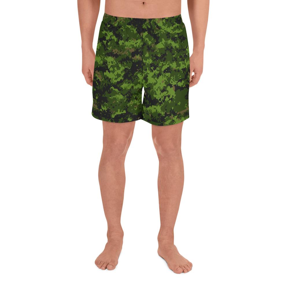 ERDL Yellow Stinger Camouflage Men's Athletic Long Shorts | Mega Camo