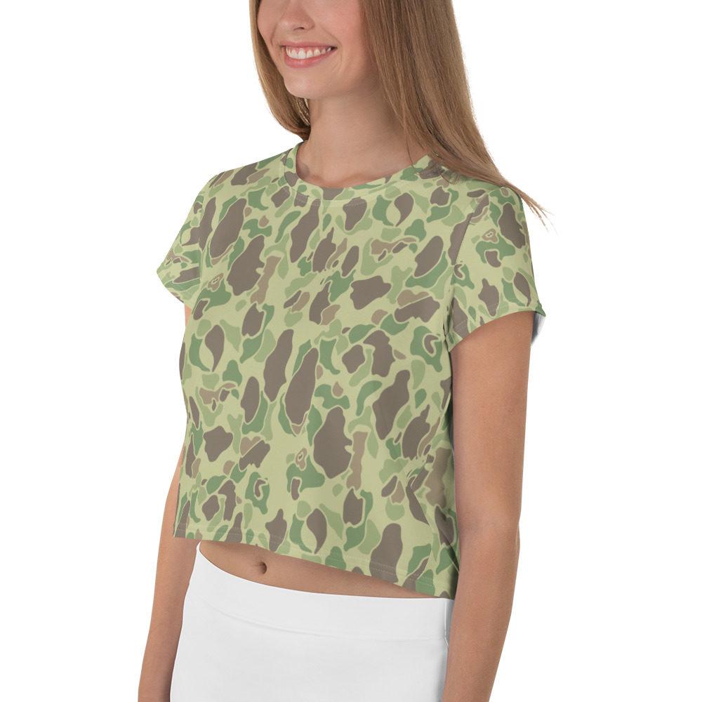 US WWII Duck Hunter Summer Camouflage Crop Tee - Image 4