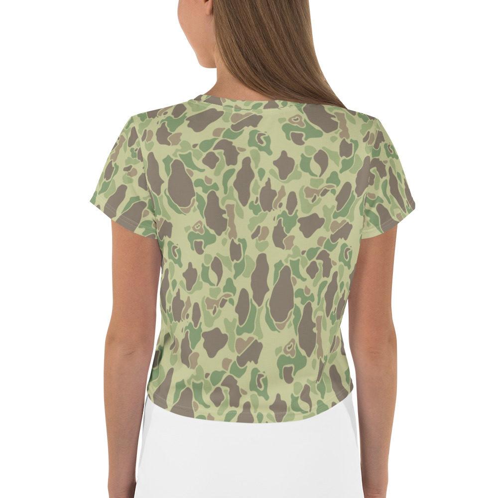 US WWII Duck Hunter Summer Camouflage Crop Tee - Image 3