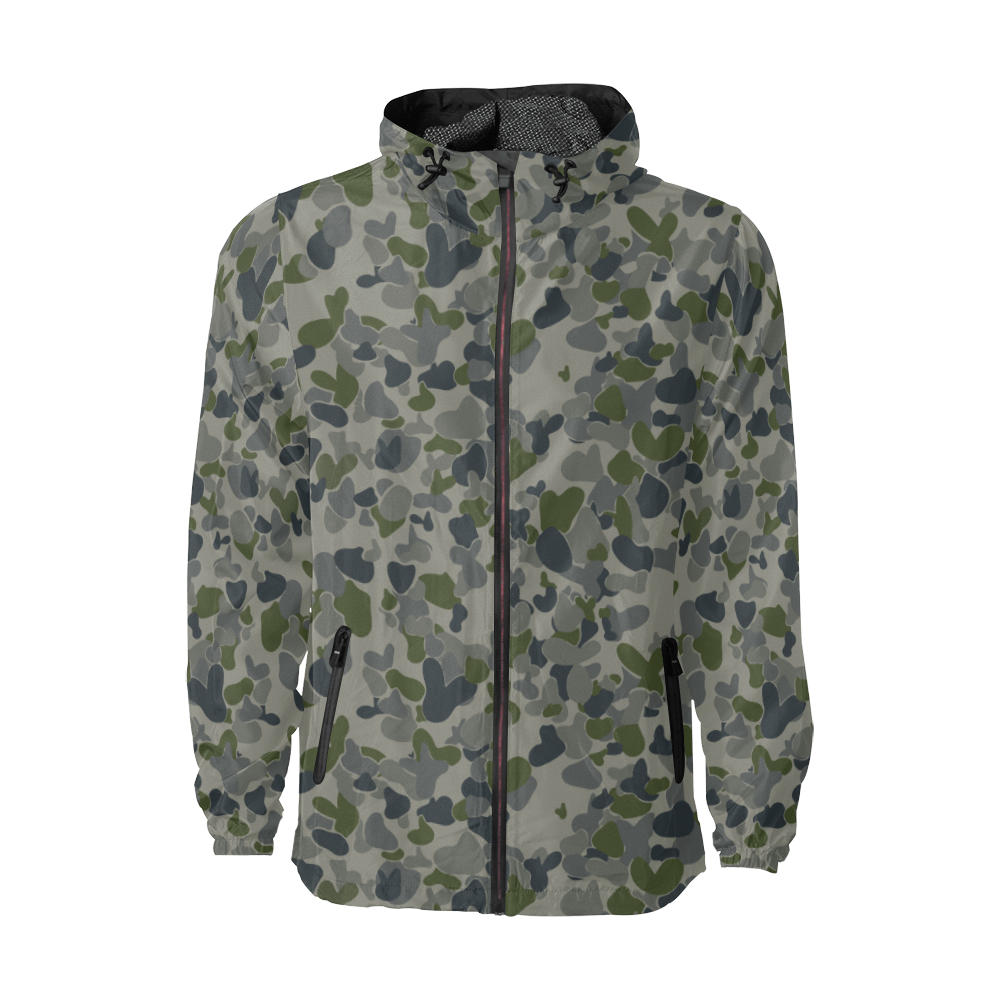 auscam dpnu camouflage Windbreaker for Men | Mega Camo