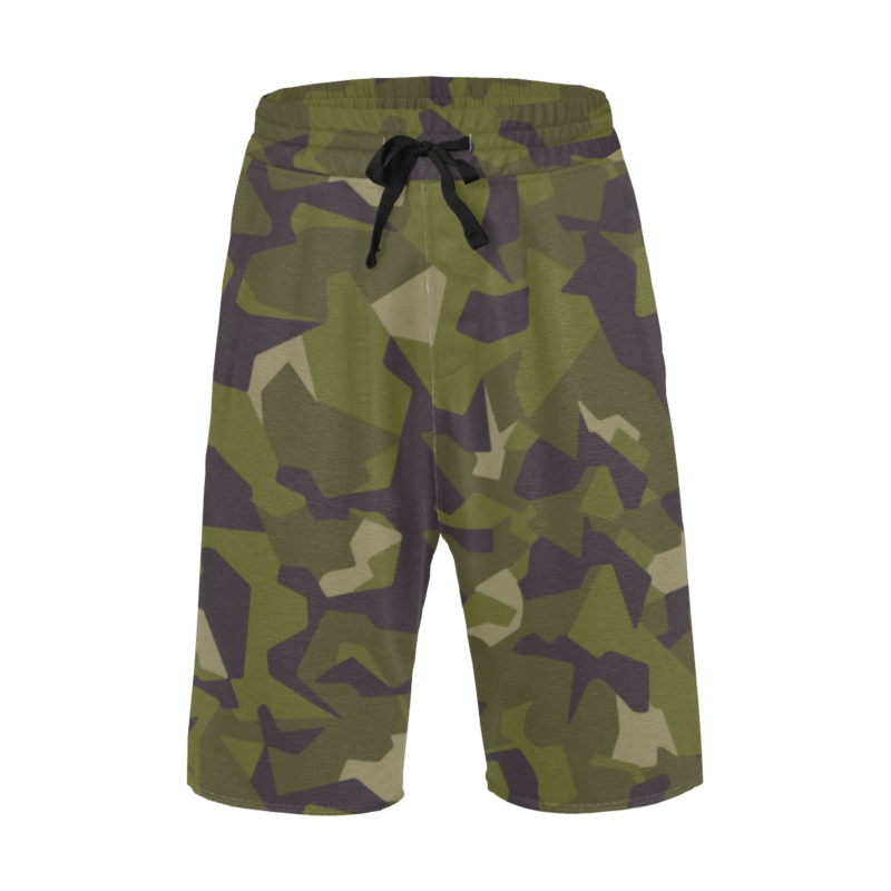 Swedish M90 woodland camouflage Men's Casual Shorts | Mega Camo