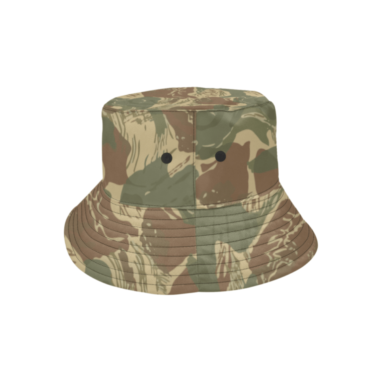 Rhodesian brushstrokes camouflage Bucket Hat Mega Camo