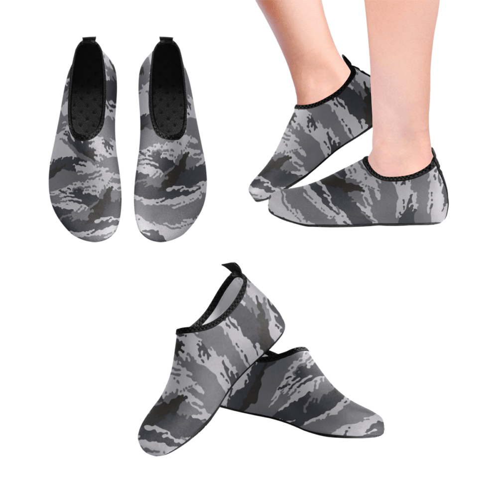 Russian kamysh urban camouflage Men's Slip-On Water Shoes | Mega Camo