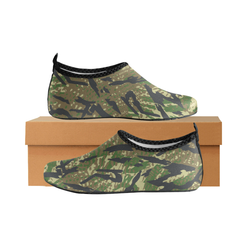 russian rastr camouflage Men's Slip-On Water Shoes | Mega Camo