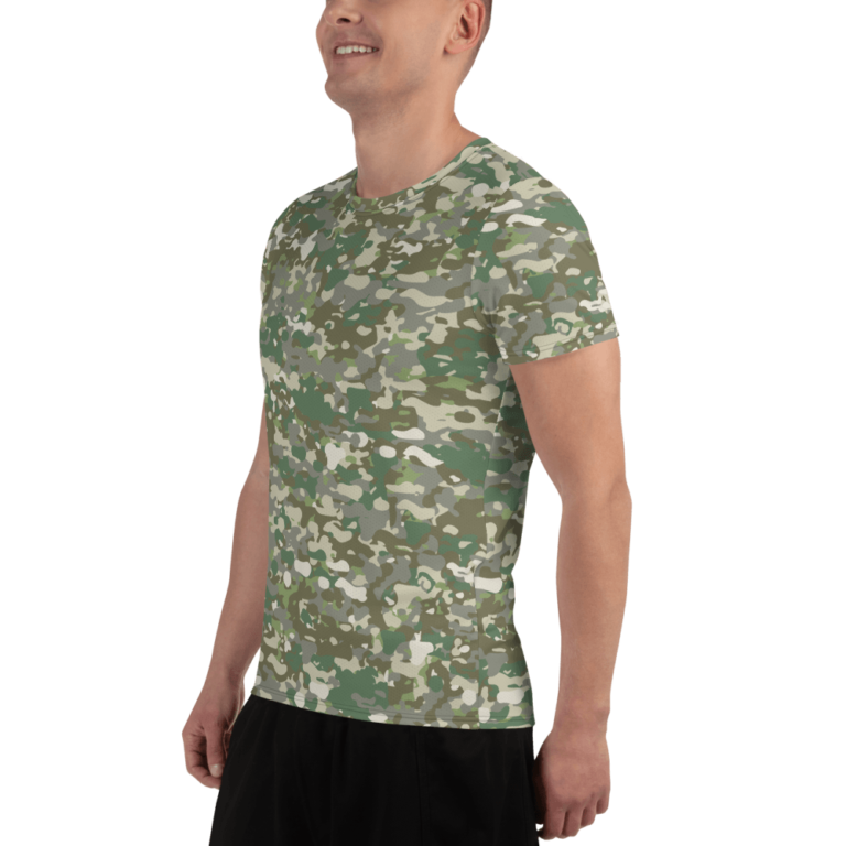 German Bundeswehr SF Multitarn v1 Men's Athletic T-shirt | Mega Camo