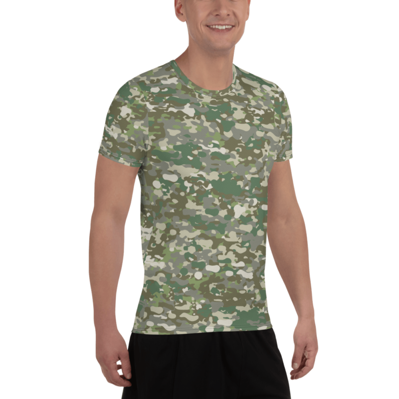 German Bundeswehr SF Multitarn v1 Men's Athletic T-shirt | Mega Camo