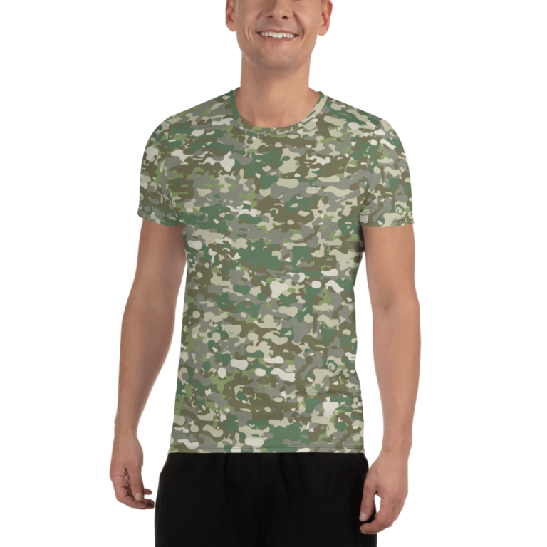 German Bundeswehr SF Multitarn v1 Men's Athletic T-shirt | Mega Camo