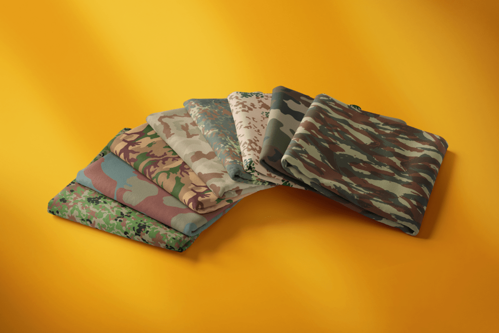 camouflage denim fabric