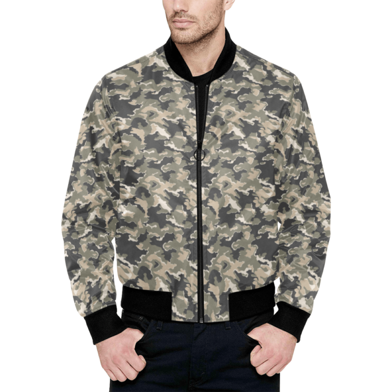 MVD type 1 Woodland SMK 100 cm Quilted Bomber Jacket for Men | Mega Camo