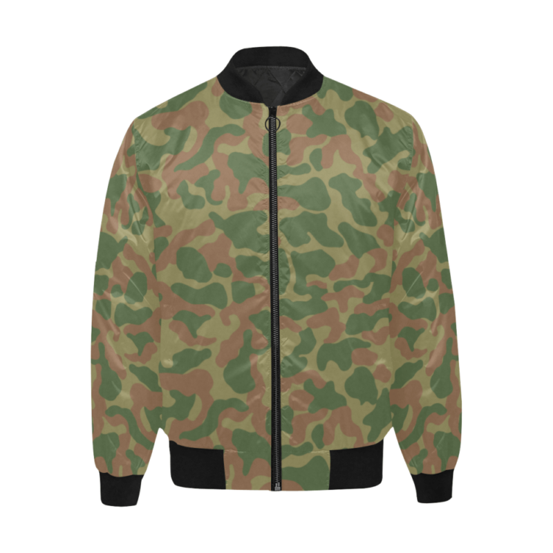 Armenian Butan Green Quilted Bomber Jacket for Men | Mega Camo