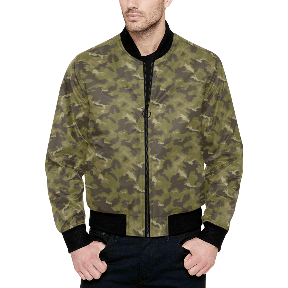 Russian MVD Type 2 Woodland SMK Quilted Bomber Jacket for Men | Mega Camo