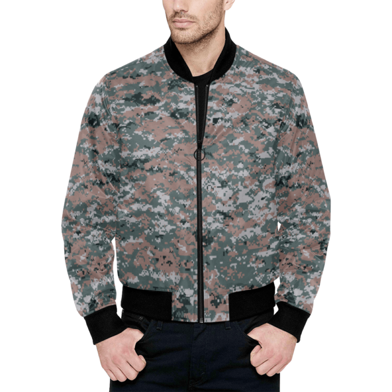 CADPAT clone armenian Quilted Bomber Jacket for Men | Mega Camo