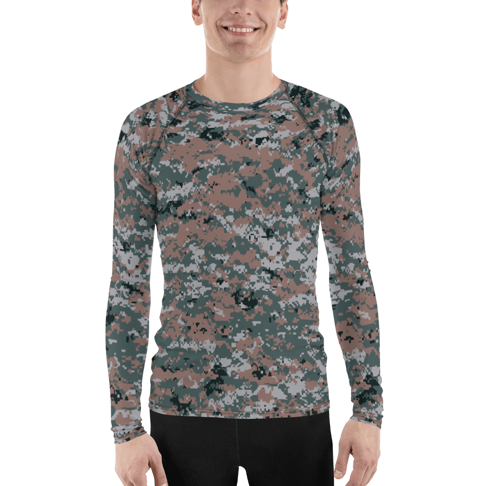 Armenian Digital Pattern Camouflage Men's Rash Guard | Mega Camo
