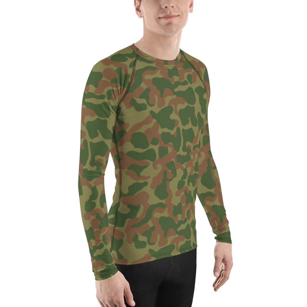Armenian Green 3-TsV Derivative Camouflage Men's Rash Guard | Mega Camo