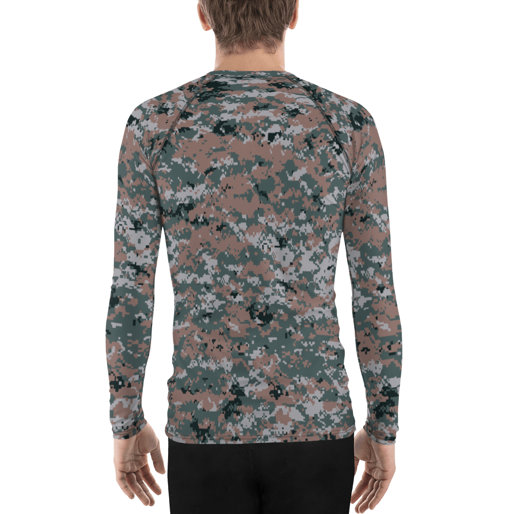 Armenian Digital Pattern Camouflage Men's Rash Guard | Mega Camo