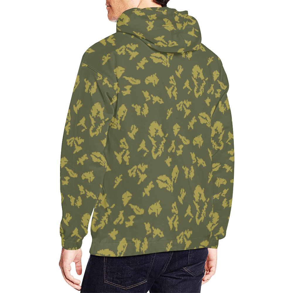 yellow camouflage hoodie