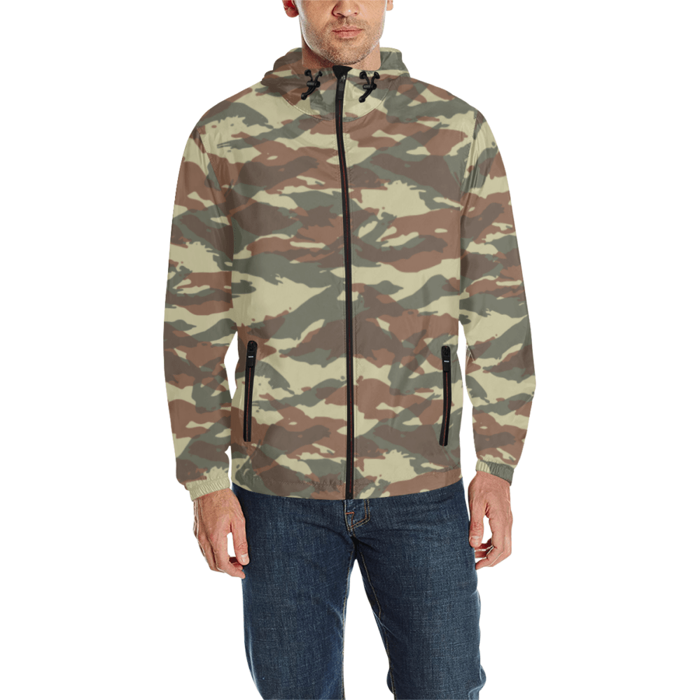 French Lizard A1 Camouflage Quilted Lining Windbreaker | Mega Camo