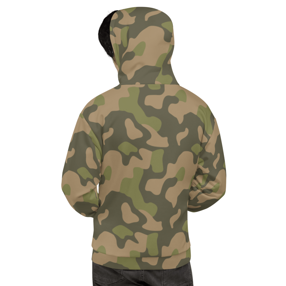 Norwegian M98 Camouflage Unisex Fleece Inside Hoodie | Mega Camo