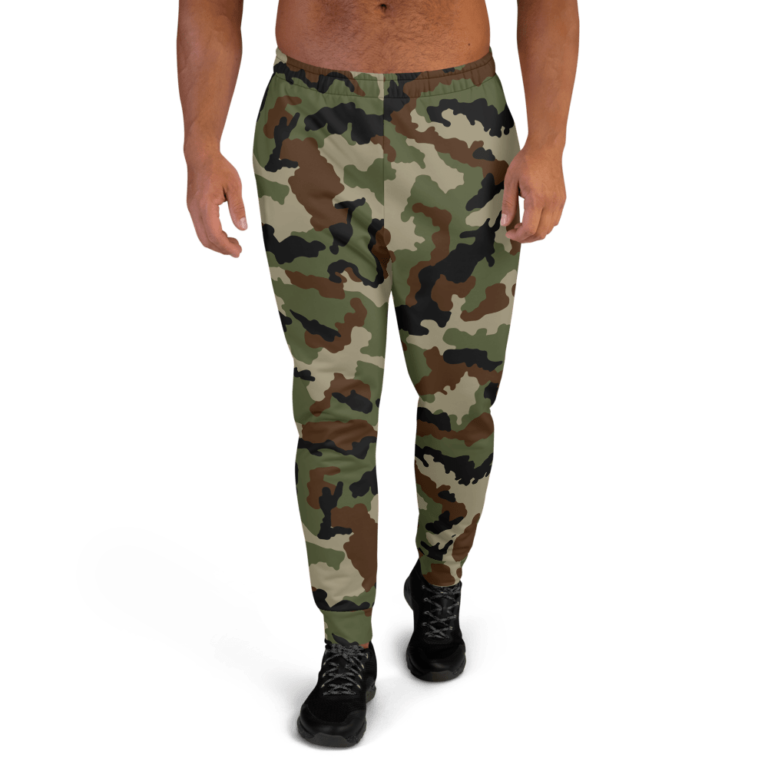 grey camouflage joggers