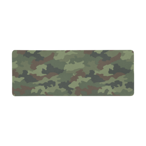 Yugoslav M89 Hrastov List camouflage Extra Large Rectangle Mousepad (31"x12")