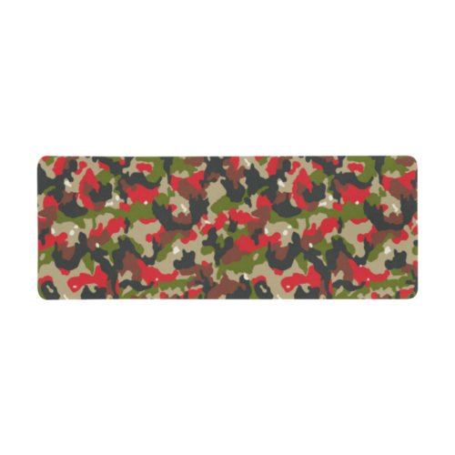 Swiss Alpenflage camouflage Extra Large Rectangle Mousepad (31"x12")