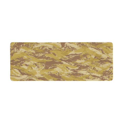 Rhodesian Tiger Stripes Arid Camouflage Extra Large Rectangle Mousepad (31"x12")