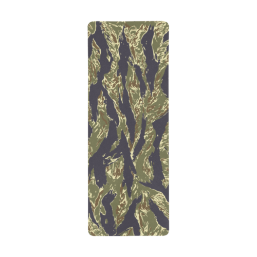 Alternative view of US Tiger Stripes Jungle Camouflage Extra Large Rectangle Mousepad (31"x12")