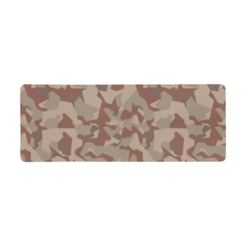 Swedish M90 Desert camouflage Extra Large Rectangle Mousepad (31"x12")