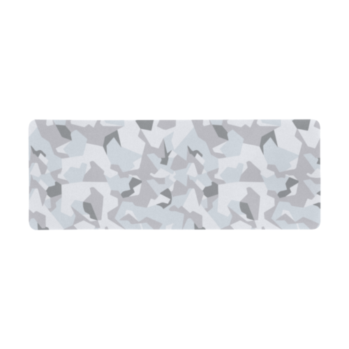 Swedish M90 Winter Camouflage Extra Large Rectangle Mousepad (31"x12")