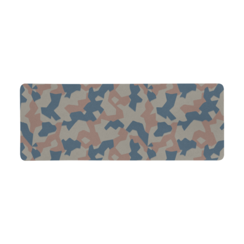 Bulgarian 1946 Splinter camouflage Extra Large Rectangle Mousepad (31"x12")