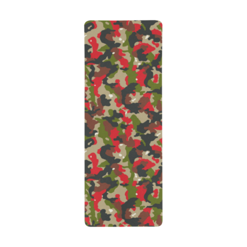 Alternative view of Swiss Alpenflage camouflage Extra Large Rectangle Mousepad (31"x12")