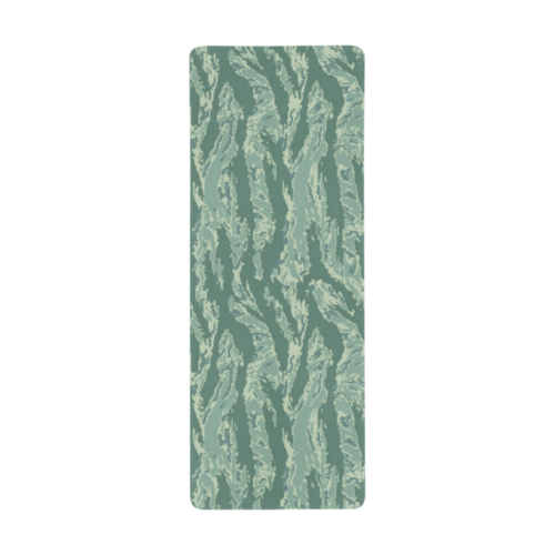 Alternative view of Grey digital tiger stripe Extra Large Rectangle Mousepad (31"x12")