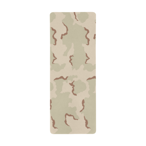 Alternative view of US 3 color desert Camouflage Extra Large Rectangle Mousepad (31"x12")