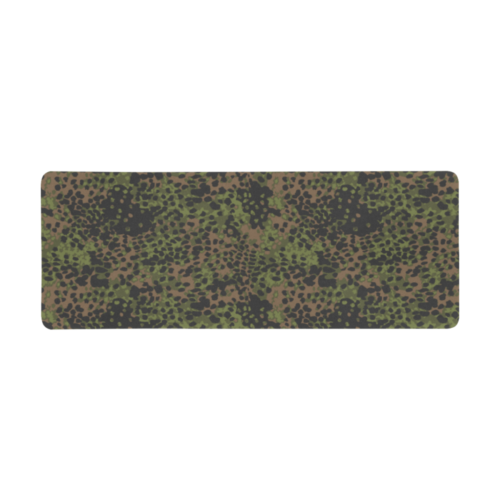 Germany WWII Platanenmuster Spring camouflage Extra Large Rectangle Mousepad (31"x12")