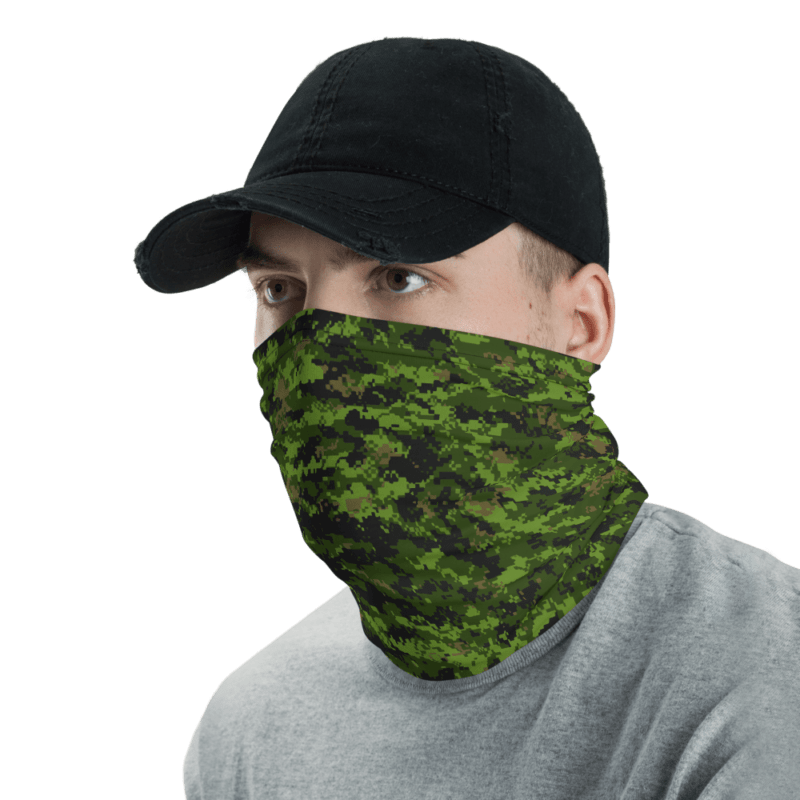 Canadian CADPAT Woodland Camouflage Neck Gaiter Mega Camo