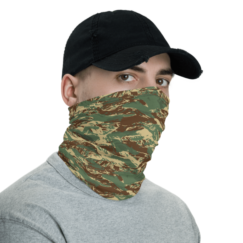 Rhodesian Tigerstripes Bush Camouflage Neck Gaiter | Mega Camo