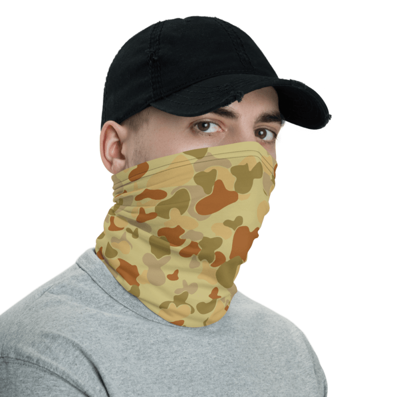 Australian AUSCAM Desert DPMU MIDPOINT Camouflage Neck Gaiter | Mega Camo