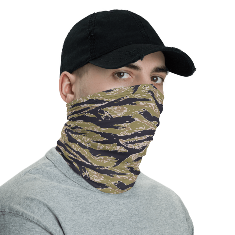 US Advisors Type 02 Tigerstripes Camouflage Neck Gaiter | Mega Camo