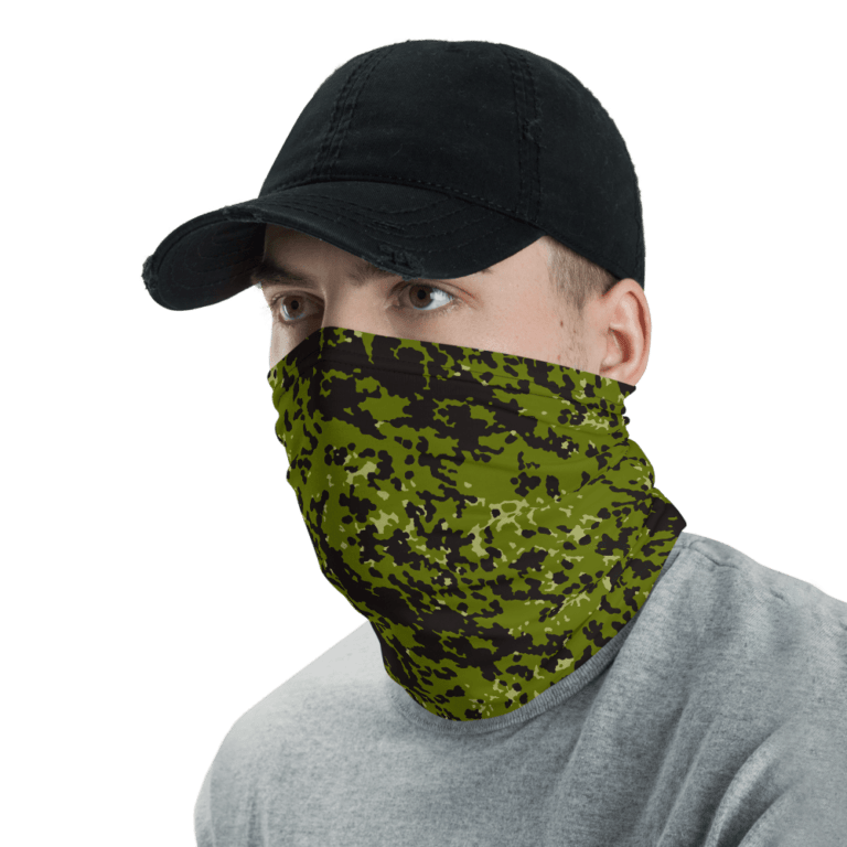 Danish M84 Woodland Camouflage Neck Gaiter Mega Camo