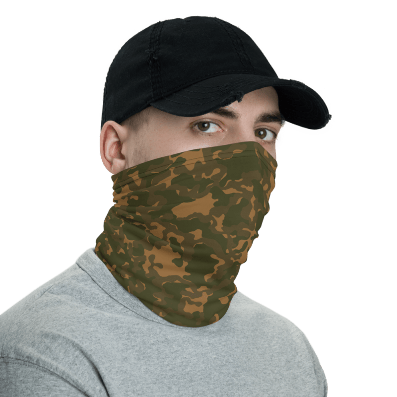 Soviet TTsKO Butan Brown Camouflage Neck Gaiter | Mega Camo