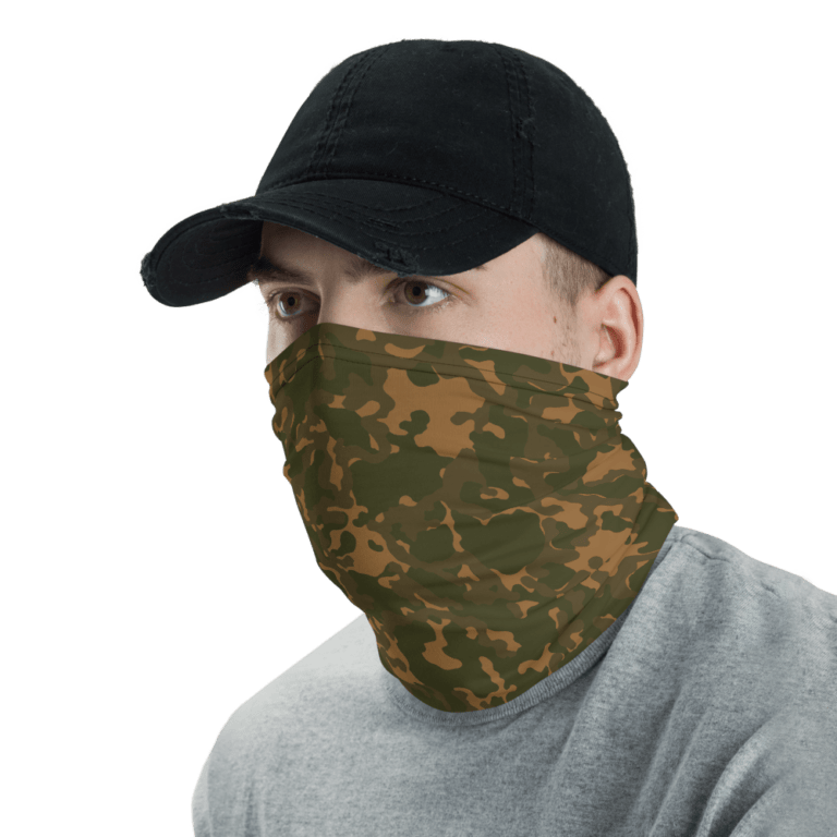 Soviet TTsKO Butan Brown Camouflage Neck Gaiter | Mega Camo