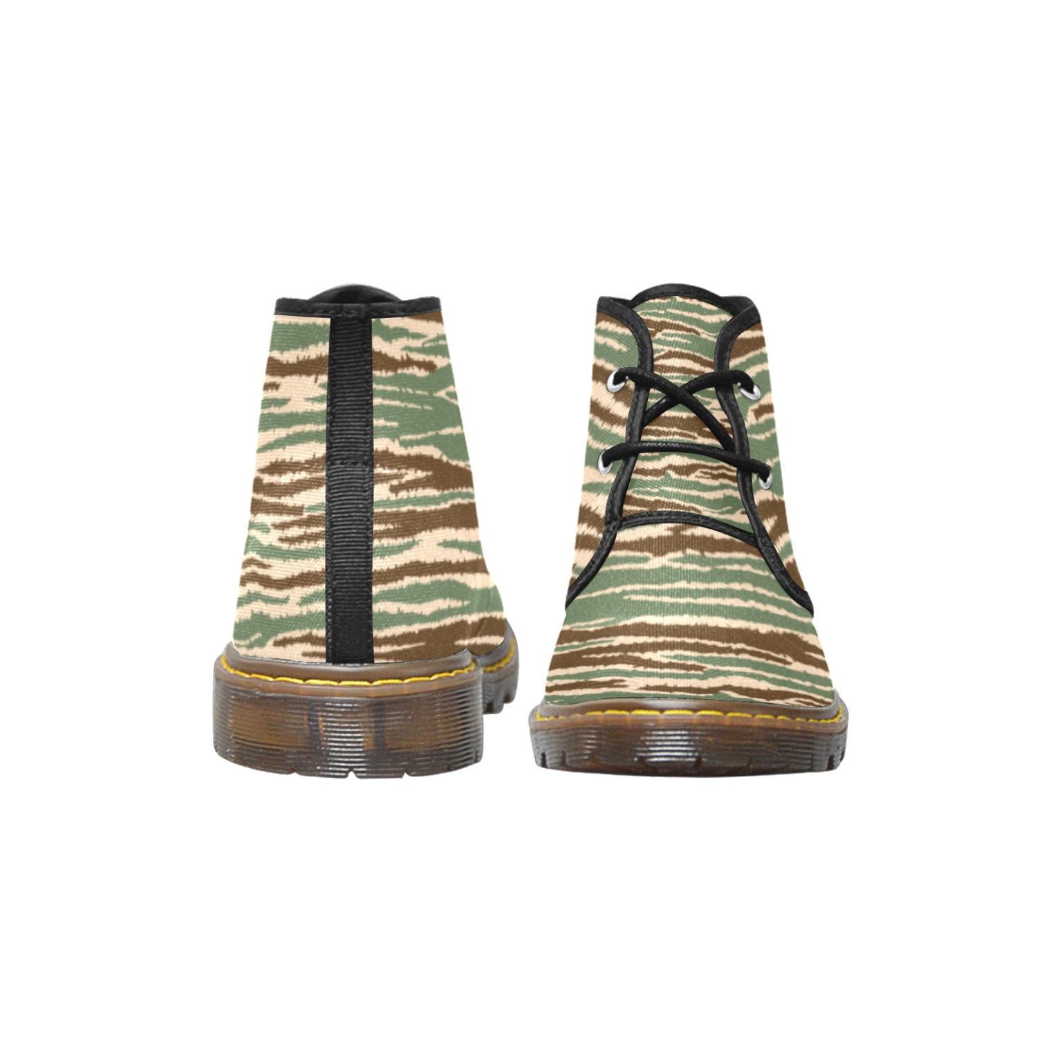 Sri Lankan LTTE Tamil Tigers Cactus Camouflage Men's Canvas Chukka