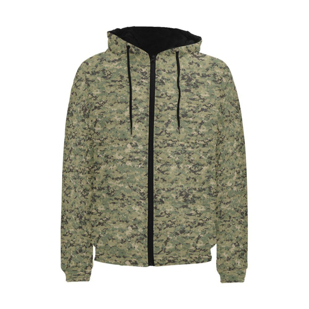 page funnel Go mad USN AOR-2 Camouflage Men's Padded Hooded Jacket | Mega Camo