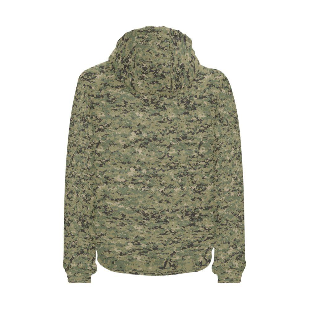 USN AOR-2 Camouflage Men's Padded Hooded Jacket | Mega Camo