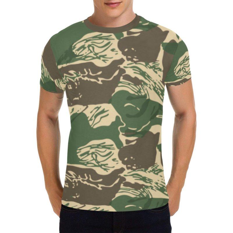 Rhodesian Brushstroke Camouflage Arid T-Shirt for Men | Mega Camo