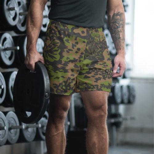 all over print mens athletic long shorts white front 6179ad467d685 500x500 - WWII Germany Palmenmuster Summer Camouflage Men's Athletic Long Shorts