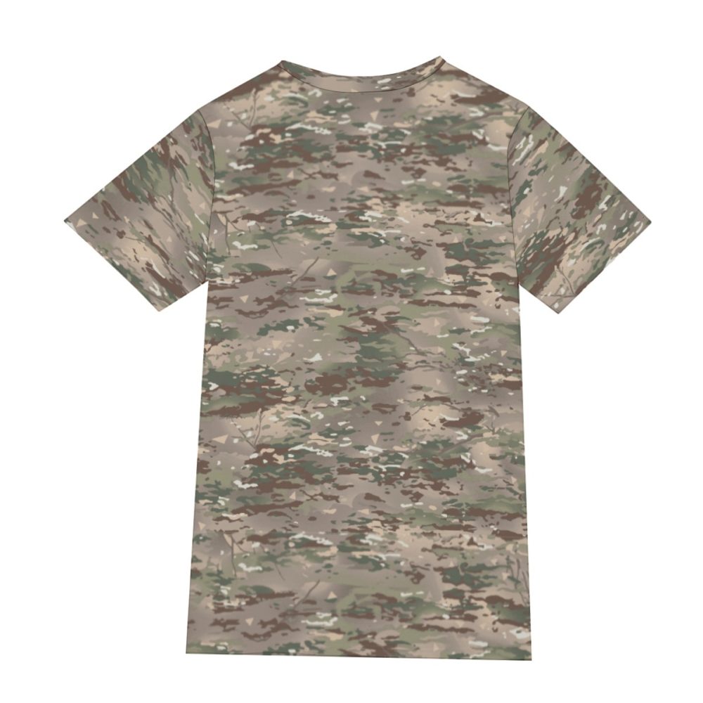 French Bariolage Multi Environnement BME Camouflage O-Neck T-Shirt, 190GSM  Cotton