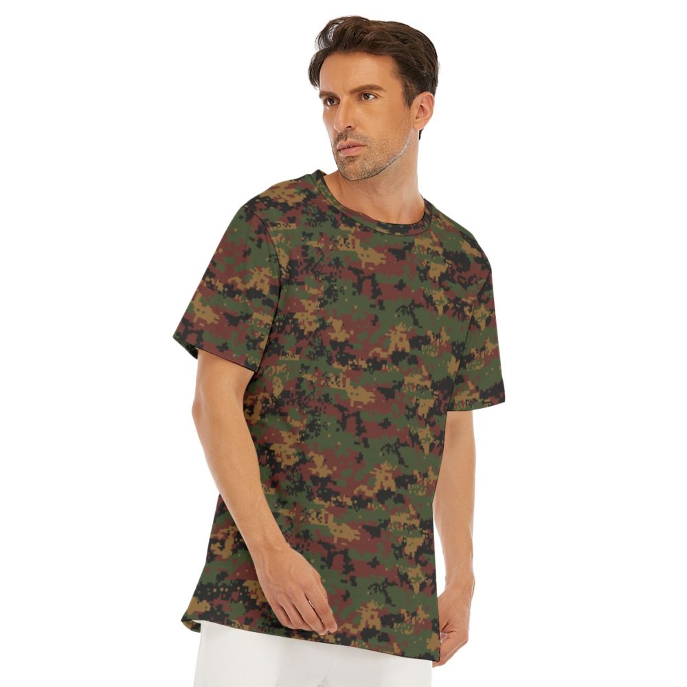 Burmese Myanmar Tatmadaw Camouflage O-Neck T-Shirt | 190GSM Cotton - Image 2