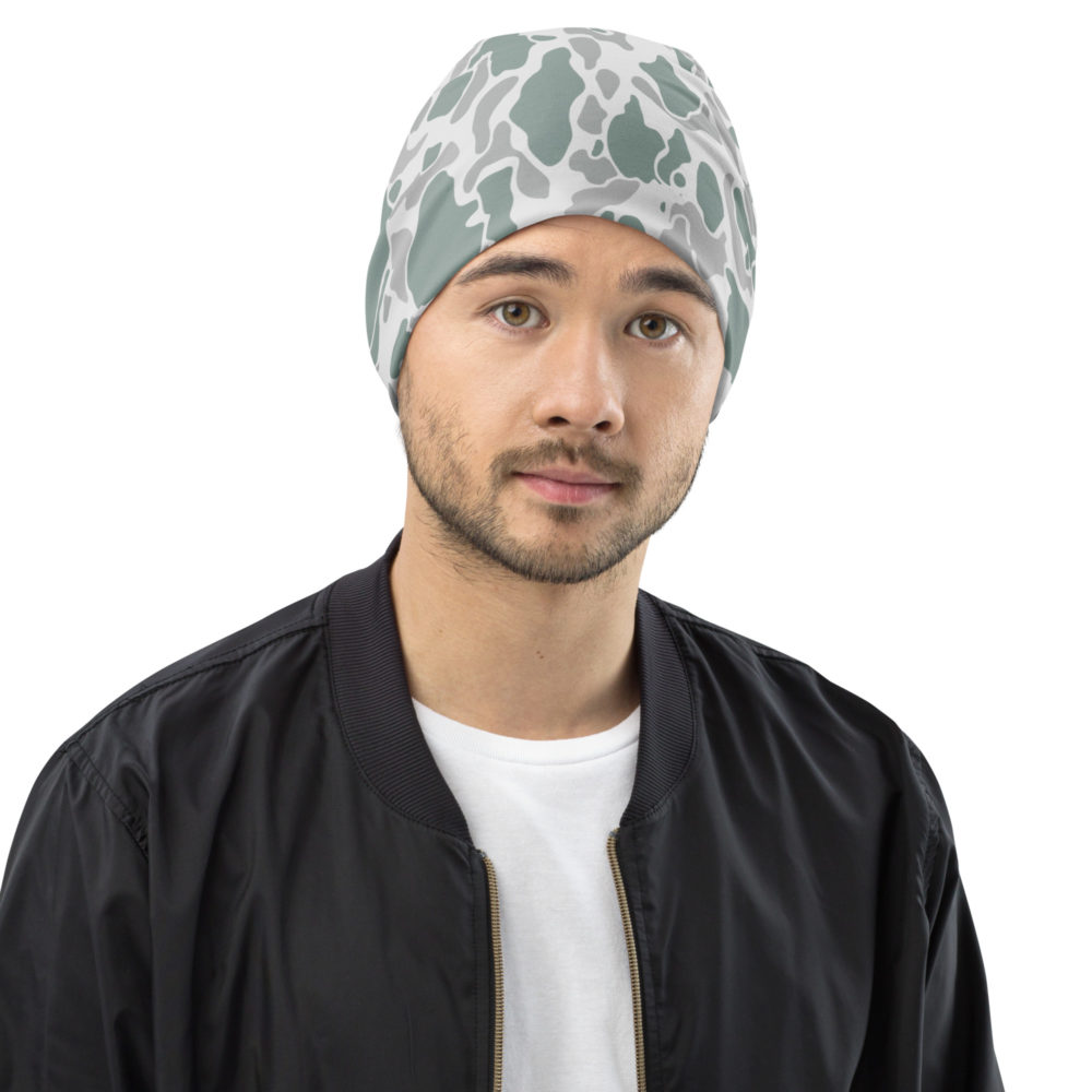 all over print beanie white front 66cc6758a9bb5 1000x1000 - US Winter 02 Frogskin Duckhunter Camouflage Beanie