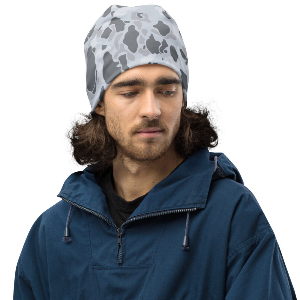 all over print beanie white front 66cc67ddd5a90 1000x1000 - US Winter 01 Frogskin Duckhunter Camouflage Beanie